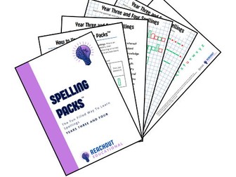Years Three and Four Spellings Digital Pack