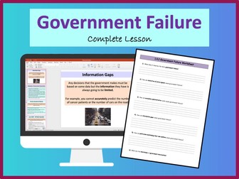 Government Failure - A level Economics