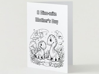 Inclusive Mother's Day Card , Dinosaur theme