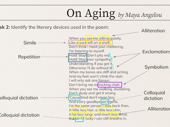 Comparing Poetry-'On Aging' & 'Warning'