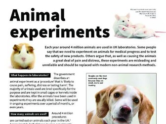 Animal Experiments factsheet