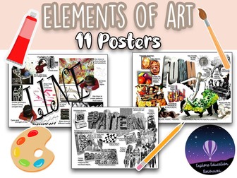 11 Elements of Art Posters (A4 size)