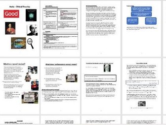 Meta-Ethical Theories Workbook and Power Points