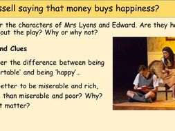 Blood Brothers Revision - Class & Character