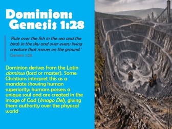 Stewardship and Dominion and the Care of Creation Christianity GCSE