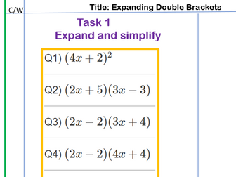 Expanding double brackets