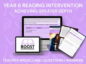 Year 6 Reading SATs Intervention – Greater Depth