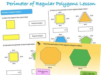 Year 4 Length and Perimeter - Perimeter of Regular Polygons Lesson