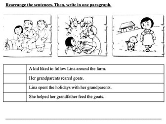 Rearrange the sentences to form a paragraph.