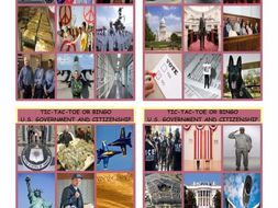 U.S. Government & Citizenship Tic-Tac-Toe or Bingo