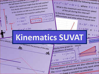 Kinematics SUVAT - A level AS Mathematics