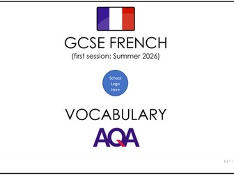 AQA Vocabulary Booklet GCSE French