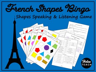 French Shapes Bingo Differentiated