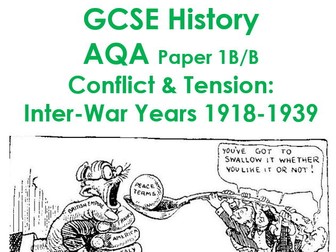 AQA GCSE History Conflict & Tension Inter-War Years 1918-1939 SOW