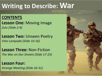 P1Q5 Writing to Describe: War