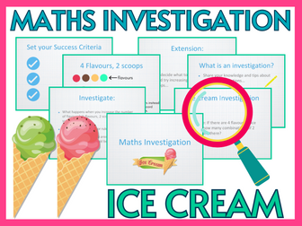 Yer 6 Maths Ice Cream Investigation