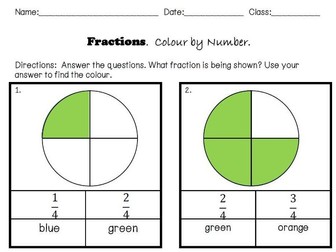 Finding a fraction quarters and thirds