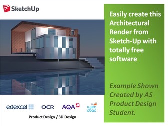Product Design; Guide to producing an Architectural Render from a SketchUp model using free software