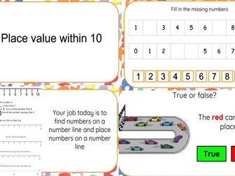 Place value to 10 teaching slides