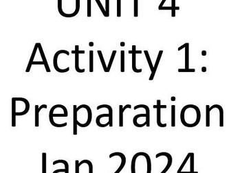 Unit 4 Activity 1 *NEW* Enquiries into Research in Health and Social Care January 2024 preparation