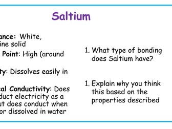 N5 Chemistry Mystery Bonding Challenge