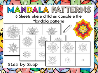 Mandala Patterns to Complete and Colour
