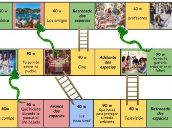 AQA Spanish Writing: Snakes & Ladders