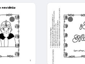 Adorno navidad Reyes Magos SPANISH XMAS activity