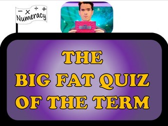 Big Fat Maths Quizzes of the Term (Bundle)