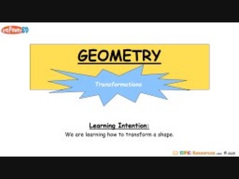 Geometry Transformations: Differentiated + Editable PPT + Codebreaker L1