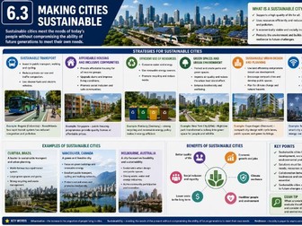 iGCSE Geography Edexcel - Topic 6. Urban Environments (6.3 Making Cities Sustainable)