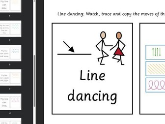 Line Dancing: mark making moves.