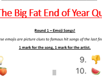 End of term quiz (music) 2021