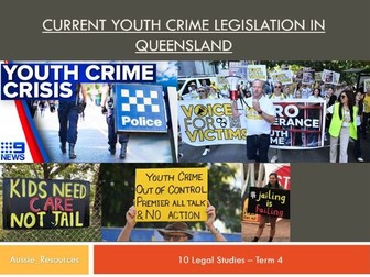 Legal Studies - Criminal Law – Youth Crime Laws in Queensland