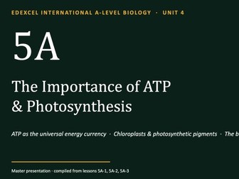 A2 international Biology 5A chapter - PHOTOSYNTHESIS