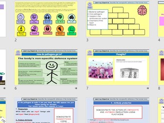 KS4 Triple Biology Unit 3 – Complete PowerPoint lesson on Human Defences