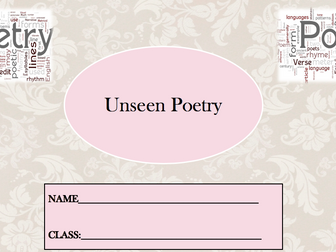 Unseen poetry booklet