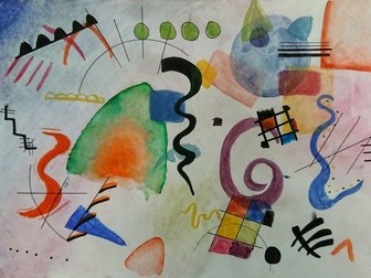KS3 Colour theory Kandinsky painting project