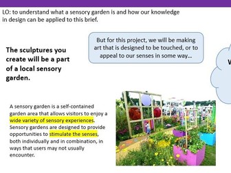 Art and design technology-sensory garden