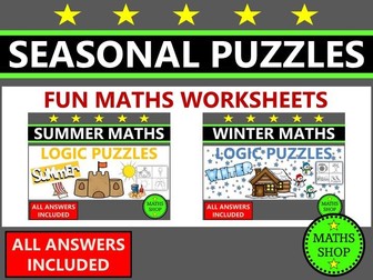 Summer and Winter Maths Logic Problems