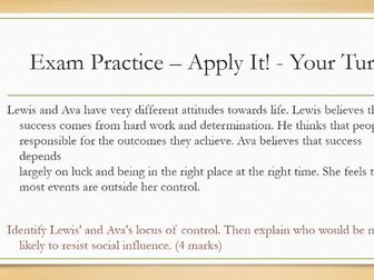 AQA A-Level Psychology: Resistance to Social Influence Complete Lesson Bundle