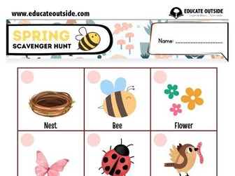 Spring Scavenger Hunt Free Download
