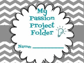 Passion Project Student Activity Folder