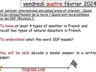 Year 11 French Revision lesson 8