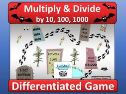 multiply and divide by 10 100 and 1000 game ks2