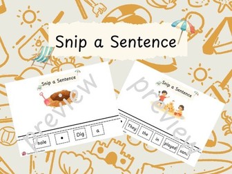 Seaside Snip a Sentence