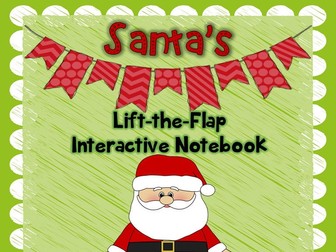 Santa's Lift-the-Flap Interactive Christmas Notebook