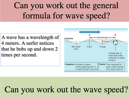 Wave equation intro, differentiated questions, exam questions