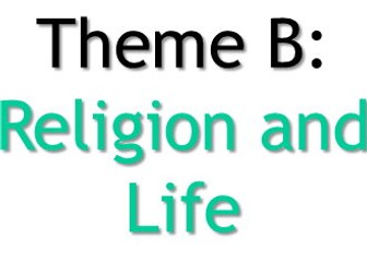 Religion and Life Revision Sheet