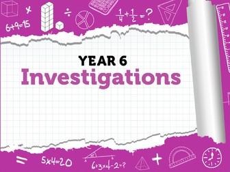 Maths Investigations - Year 6 - Summer Term - White Rose Maths
